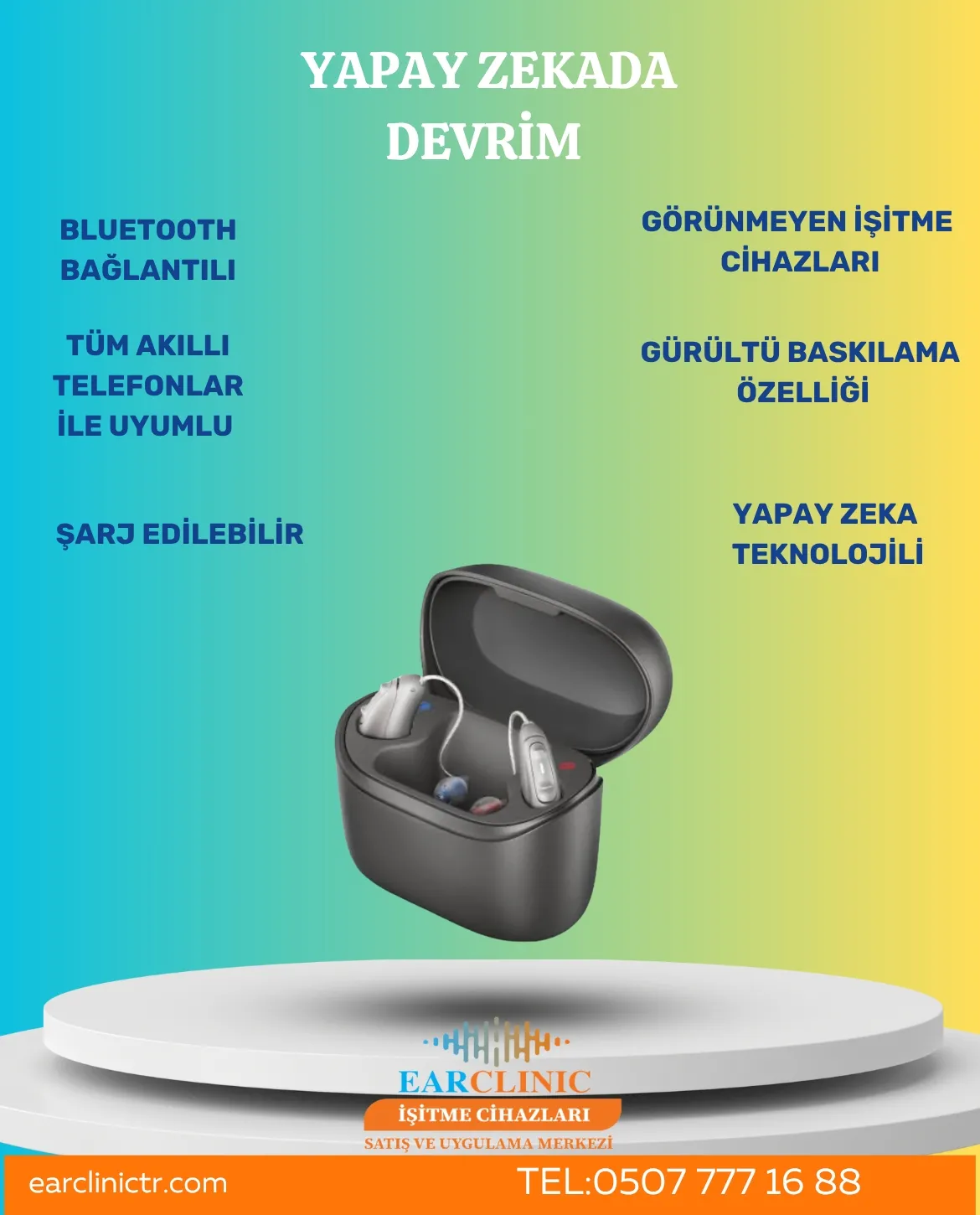 YAPAY ZEKALI ŞARJ EDİLEBİLİR İŞİTME CİHAZLARI
